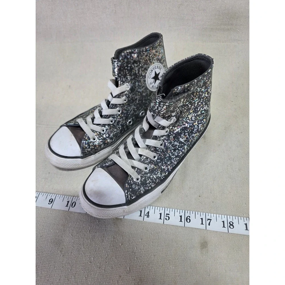 Converse Chuck Taylor All Star Glitter High Top Sneakers Kids Size 2 A11116C